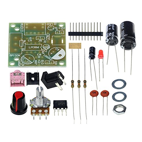 Eachbid 3.5mm 3-12V Mini Audio Power Amplifier Module Board with DIY Kit