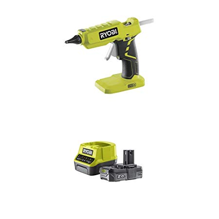 Ryobi R18GLU-0 18 V ONE  Cordless Glue Gun with Lithium  2.0Ah Battery and Charger