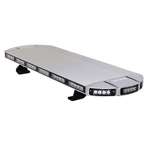 ThunderEye 37" Inch (Amber/White) Low Profile Roof Mount Snow Plow Truck Vehicle Strobe LED Light Bar