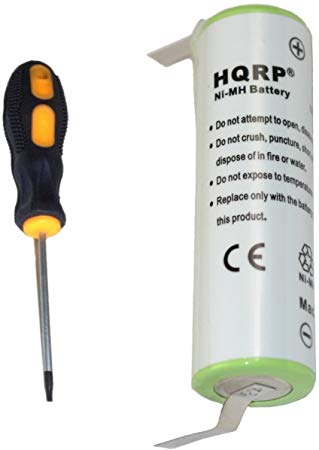 HQRP Battery works with Philips Norelco T3000 T6000 T7000 T7500 T800 T860 G380 Razor/Shaver 10336 4822-138-10336 plus Screwdriver