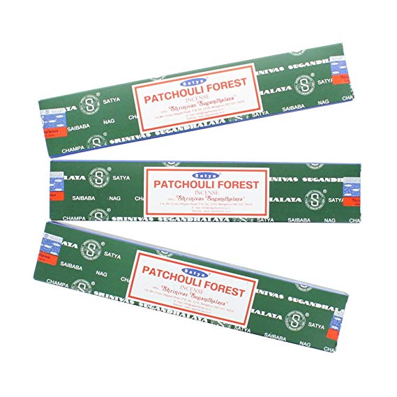 3 packs nag champa Patchouli Forest incense sticks