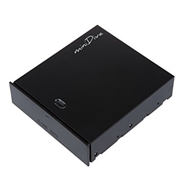 Minidiva Universal 5.25" Bay Storage Box W/Spring Loaded Tray and Mounting Screws Black