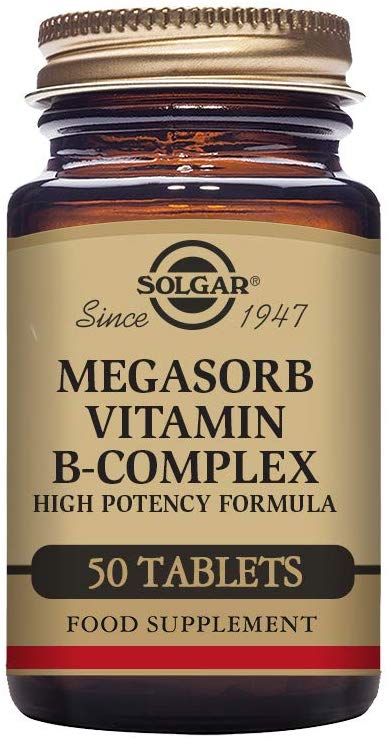 Solgar Megasorb Vitamin B-Complex Tablets - Pack of 50