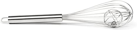 Fox Run Basket Cage Whisk, 2.75 x 2.75 x 12.5 inches, Metallic