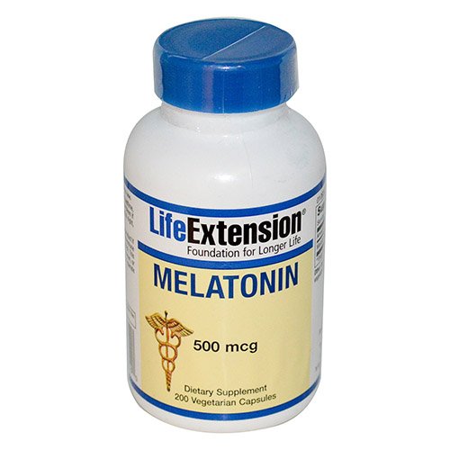 Life Extension Melatonin Veggie Capsules, 200 Count