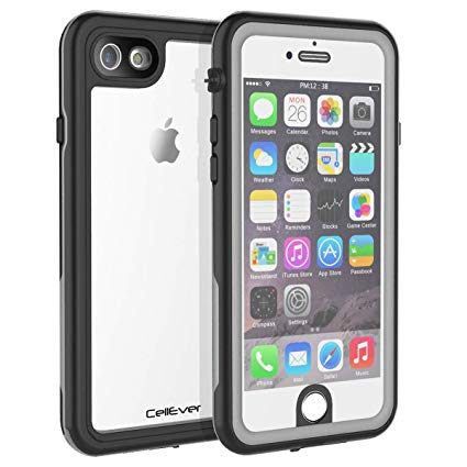 CellEver iPhone 6 / 6s Case Waterproof Shockproof IP68 Certified SandProof Snowproof Full Body Protective Clear Transparent Cover Fits Apple iPhone 6 and iPhone 6s (4.7") - KZ Gray