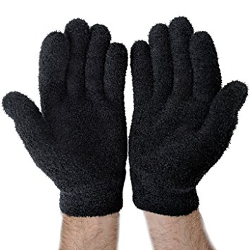 NatraCure Gel Moisturizing Gloves - Black - (Lavender Scent)