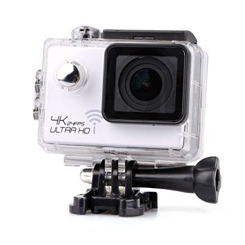 Lightdow Real 4K 12.40M Pixel High Speed Wi-Fi Sports & Action Camera [ DSP Chip NOVATEK NT96660   SONY IMX117CQT COMS Sensor   170° Wide Angle Lens ] (White)