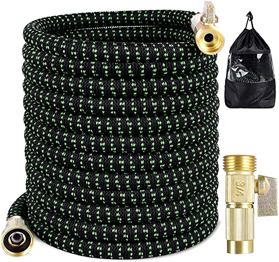 Garden Hose 50 FT Expandable Flexible Hose Light Weight Magic Water Hose 50 ft Retractable Compact Hose Shrinking Hose No-Kink Yard Hose with 3/5’’ Fittings & Triple Latex Core for Car Wash,Watering
