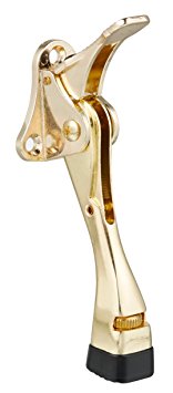 Easy-Step Door Stops (4 Inch) - Brass (Premium Quality Finish) : Hands-Free, ...