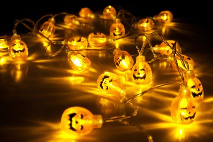 Velice Battery Operated LED Fairy String Lights 3D Pumpkin 20 LED Lights Halloween Christmas Decoration Lights (Pumpkin Light)
