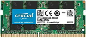 Crucial 16GB DDR4 2666 MT/s (PC4-21300) SODIMM 260-Pin Memory - CT16G4SFRA266