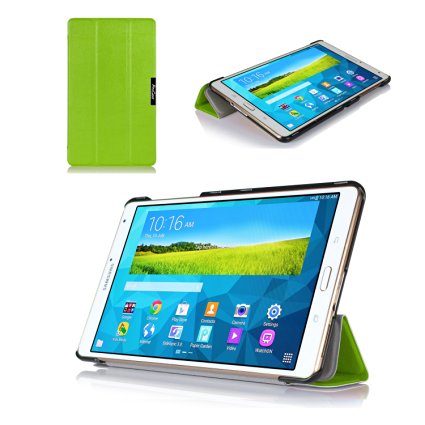 ProCase SlimSnug Case for Samsung Galaxy Tab S 8.4 (SM-T700), Ultra Slim and light, Hard Shell Cover, with Stand, Exclusive for 2014 Galaxy Tab S Tablet (Green)