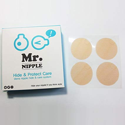 Mr. Nipple Hide & Protect Care (Mens' Nipple Hide & Care System) / 50 pair (100 pieces) nipple cover for men by A'BLE