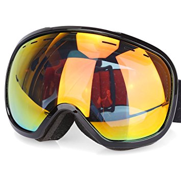 G4Free Ski Goggles for Men Women OTG Double Lens Anti fog Big Spherical Skiing Unisex Multicolor Snowboard Snowmobile Snow Goggles