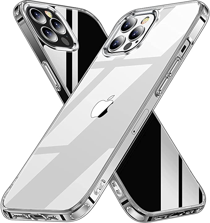 AEDILYS Shockproof Compatible for iPhone 13 pro max Case,[15FT Military Grade Drop Protection] [Scratch-Resistant], Slim Non-Slip iPhone 13 pro max Phone Case, 6.7''- Clear