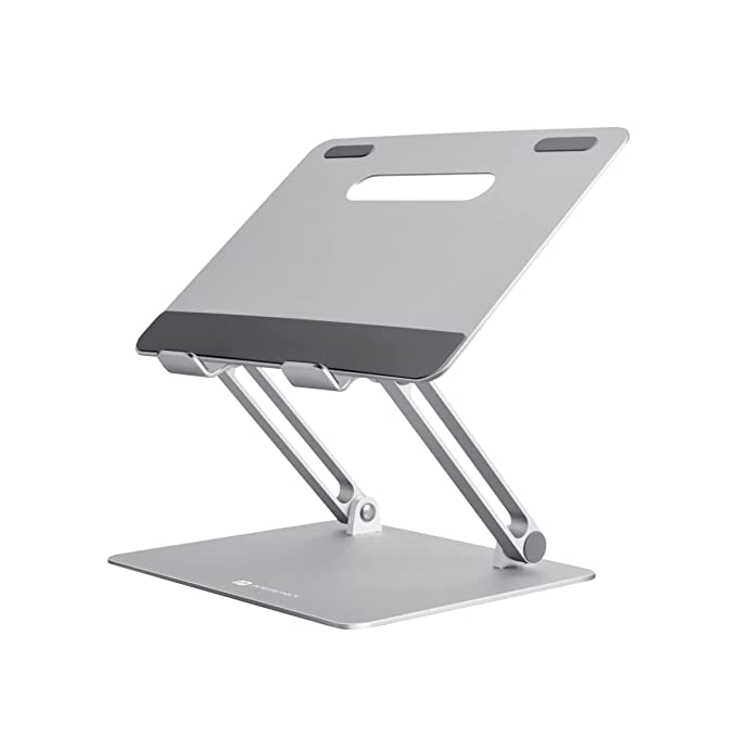 Portronics My Buddy K3 Portable Laptop Stand I Foldable & Adjustable for laptops up to 15.6 inches(Silver)