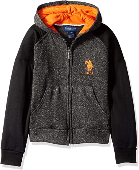 U.S. Polo Assn. Boys' Hooded Zip or Snap Fleece Jacket