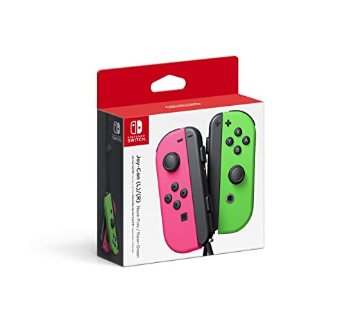 SWITCH CONTROLLERS NEON PINK/NEON GREEN NINTEN - Left and Right Edition