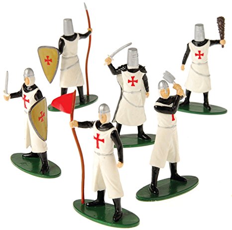 12 DELUXE TOY KNIGHT MEDIEVAL - CRUSADER PLAY FIGURES