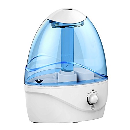 Cool Mist Humidifier, (Updated Version) Pictek Ultrasonic Air Humidifiers for Babies (12h with Constant Humidity Mode, Mist Level Control, Turn On/Off LED Nightlight, Auto Shut-off, Whisper-quiet) Air Purifier for Home Bedroom Office