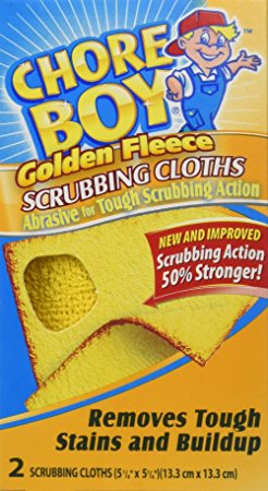 Chore Boy Golden Fleece Scrubbing Cloth, 2 Cloths per box