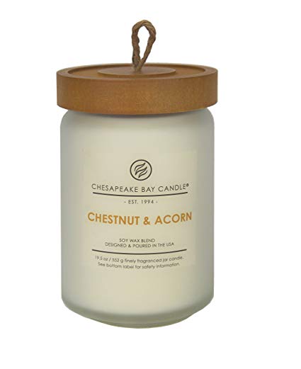 Chesapeake Bay Candle Heritage Scented Candle, Chestnut & Acorn, Large