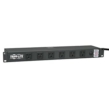 Tripp Lite Rackmount Network-Grade PDU Power Strip, 12 Right Angle Outlets Wide-Spaced, 15A, 15ft Cord w/ 5-15P Plug (RS1215-RA)