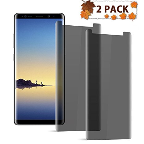 [2--Pack]Samsung Galaxy Note 8 Privacy Tempered Glass Screen Protector Auideas[Anti Privacy][Case-Friendly][9H Hardness][No Bubble][Anti Peeping] For Samsung Galaxy Note 8[2-Pack]