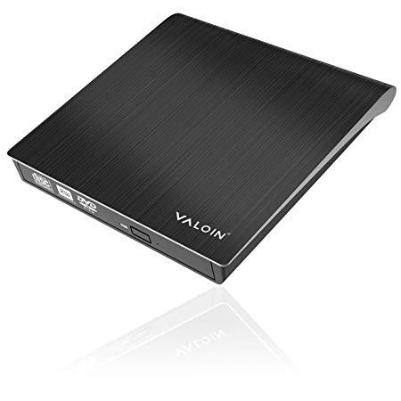 External CD DVD Drive USB 3.0 Portable 5.0GBPS Fits for DVD-R DVD-RW DVD R DVD RW DVD-ROM Super Speed Data Transfer Compatible for All Brands and Operating Systems of Laptops Windows MAC