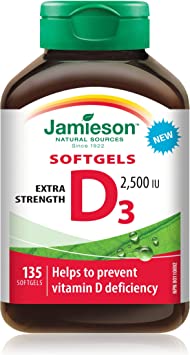 Extra Strength Vitamin D3 2500 IU Softgels