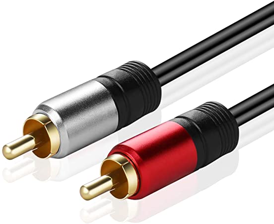 TNP Subwoofer S/PDIF Audio Digital Coaxial RCA Composite Video Cable (3 Feet) Gold Plated Dual Shielded RCA to RCA Male Connectors AV Wire Cord Plug for Home Theater, HDTV & Hi-Fi Systems