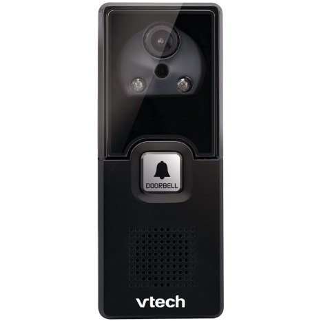 VTech IS741 Accessory Audio/Video Doorbell Camera for VTech IS7121, Black