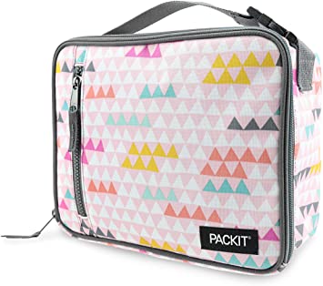 Freezable Classic Lunch Box, Paper Triangles,10.35 x 4.26 x