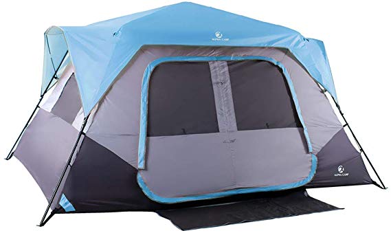 Camp Tent for 8 Person Pop Up Tent Portable Lightweight with Carry Bag for Outdoor Picnic Hiking Camping Beach