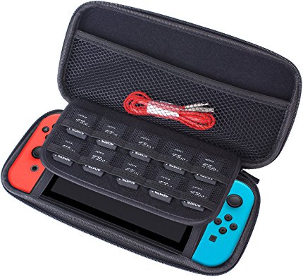 Findway Hard Shell Carrying Case for Nintendo Switch-Black Protective Hard Portable Travel Carry Case Shell Pouch for Nintendo Switch Console