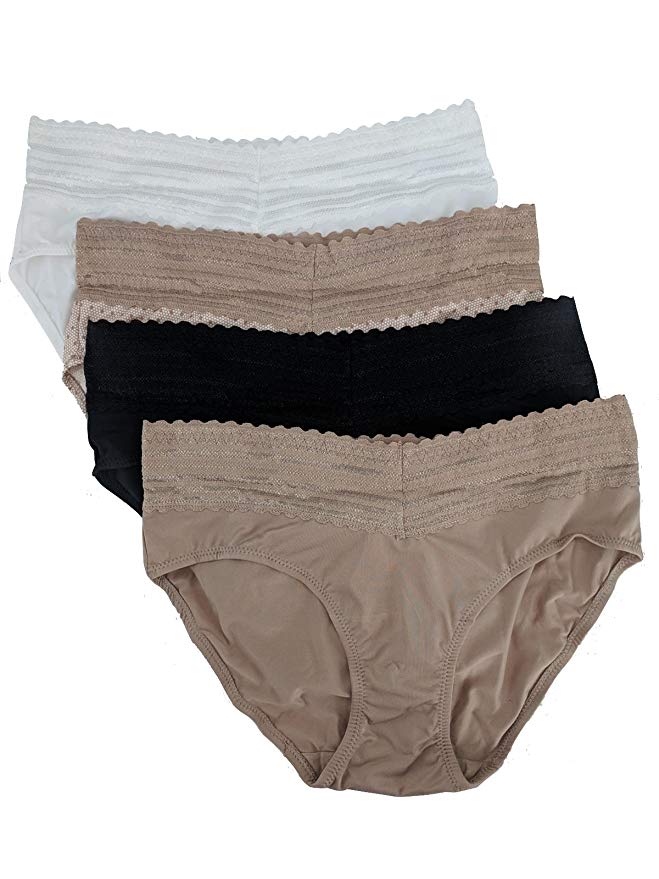 Warner's Women's No Pinches No Problems Hipster Panty 4-Pack