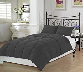 Charcoal Twin Extra Long Comforter Set By Ivy Union