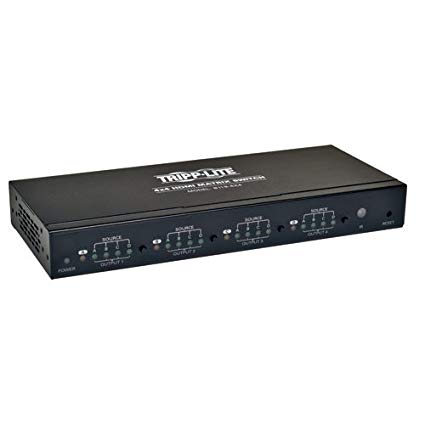 Tripp Lite 4x4 HDMI Matrix Switch for Video and Audio 1920x1200 at 60Hz / 1080p(B119-4X4)