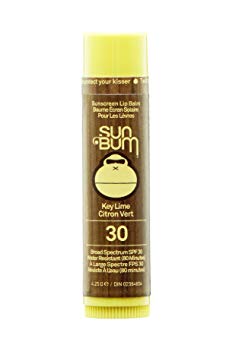 Sun Bum Lip Balm, Key Lime, SPF 30, 1 Count, Broad Spectrum UVA/UVB Protection, Hypoallergenic, Paraben Free, Gluten Free, Vegan