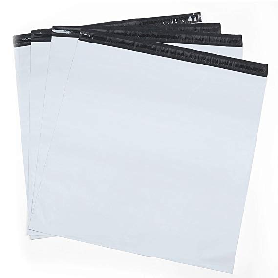 Metronic 50 Pack Large Shipping Bags White Poly Mailers 19x24 Envelopes with Self Adhesive,Waterproof and Tear-Proof Postal Bags