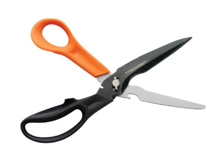 Fiskars 01005692 Cuts More, 9 in. Length, 3-1/2 in. Cut, Black/Orange (FSK01005692)