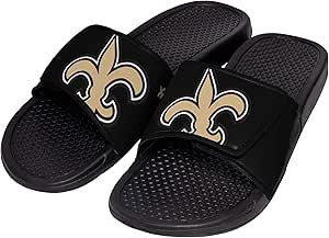 FOCO Men's NFL Team Logo Shower Sport Slide Flip Flop Sandals