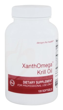 Designs for Health - XanthOmega Krill Oil - 120 Softgels