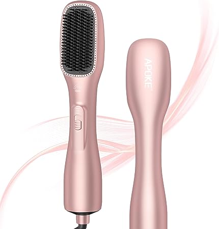 APOKE Blow Dryer Brush for Women, Professional 1200W Powerful Ceramic Tourmaline Negative Ion Hair Dryer Brush Blow Dryer Brush in One, 3 Heat/2 Speed Settings Hot Air Brush Styler & Dryer