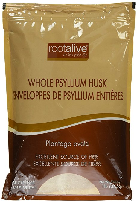 Rootalive Psyllium husk whole 1lb.