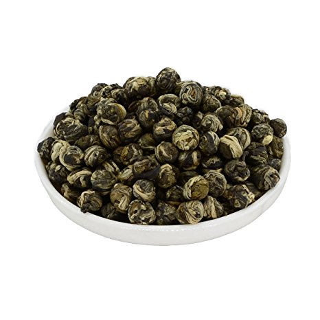 Mozentea Imperial Jasmine Dragon Pearls Green Tea Loose Leaf –Chinese Tea (500G(17.5OZ))