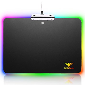 RGB Gaming Mouse Pad Waterproof LED Lighting Gaming Mouse Mat for Pro Gamer XSOUL KINGDOM XP6