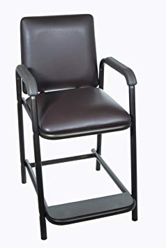 Drive Medical Deluxe Hip High Chair with Comfortable Padded Seat, Brown Vein