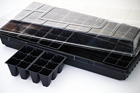Seed Starter Germination Station Complete Kit w/ Dome,  72 Cell Tray and Growing Tray